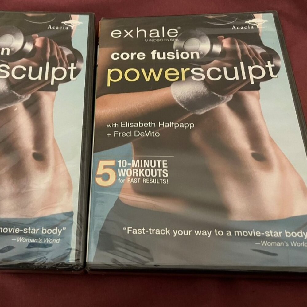 Exhale Core Fusion Powersculpt DVDs: TWO
